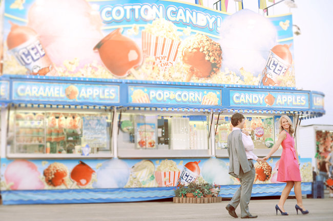 carnival theme engagement photos