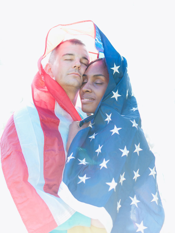 patriotic engagement photos