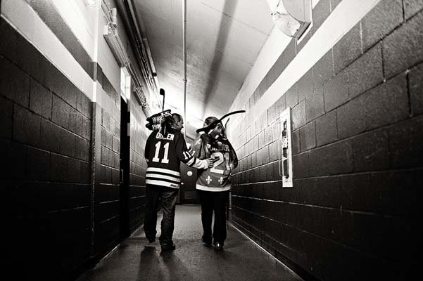 hockey theme engagement photos