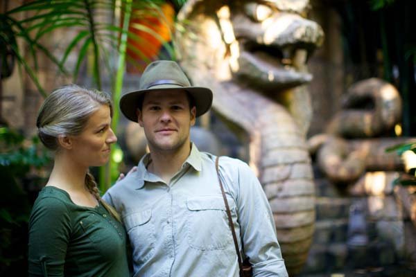 indiana jones theme engagement photos