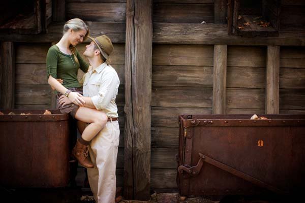 indiana jones themed engagement photos