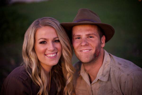 indiana jones theme engagement photos