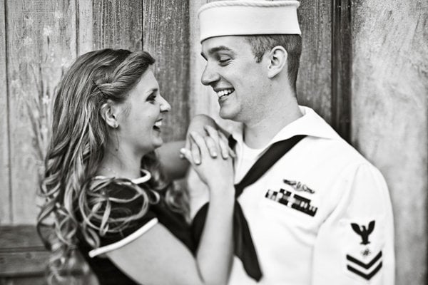 navy sailor engagement photos