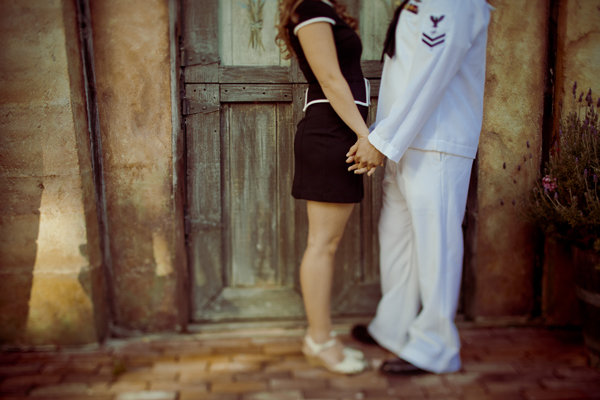 navy sailor engagement photos