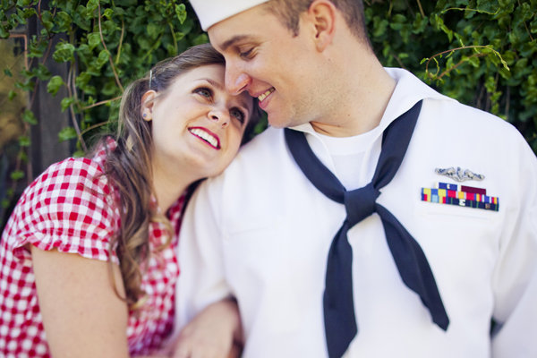 navy sailor engagement photos