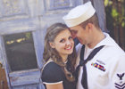 patriotic military engagement photos