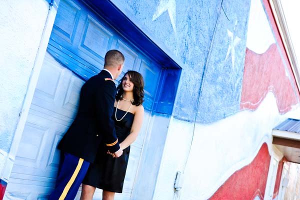 patriotic engagement photos