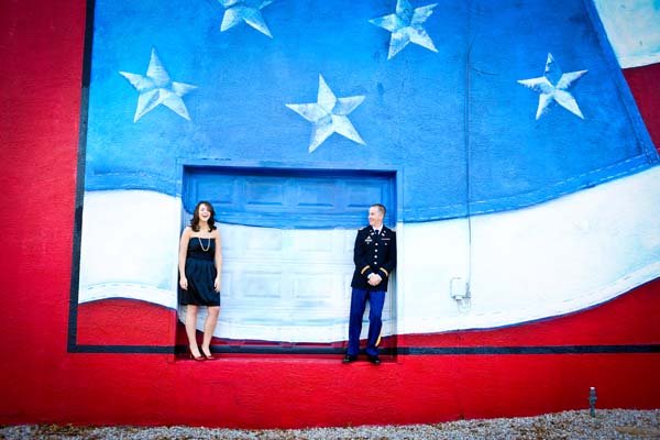 patriotic engagement photos