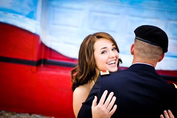 patriotic engagement photos