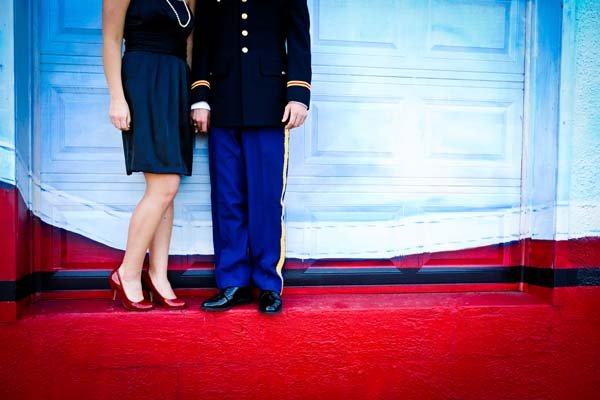 patriotic engagement photos