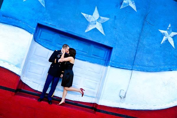 patriotic engagement photos