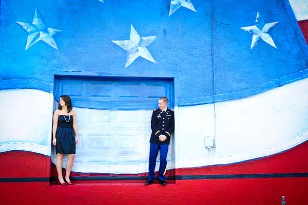 patriotic engagement photos