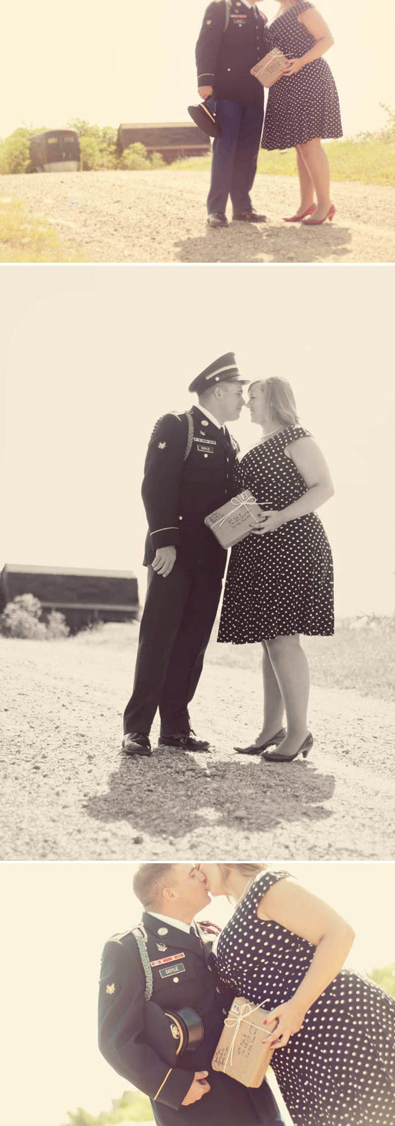 returning from war engagement photos
