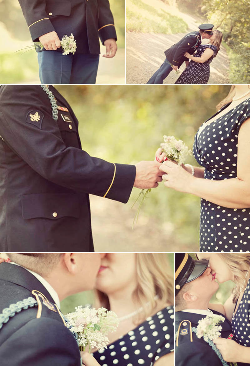 returning from war engagement photos
