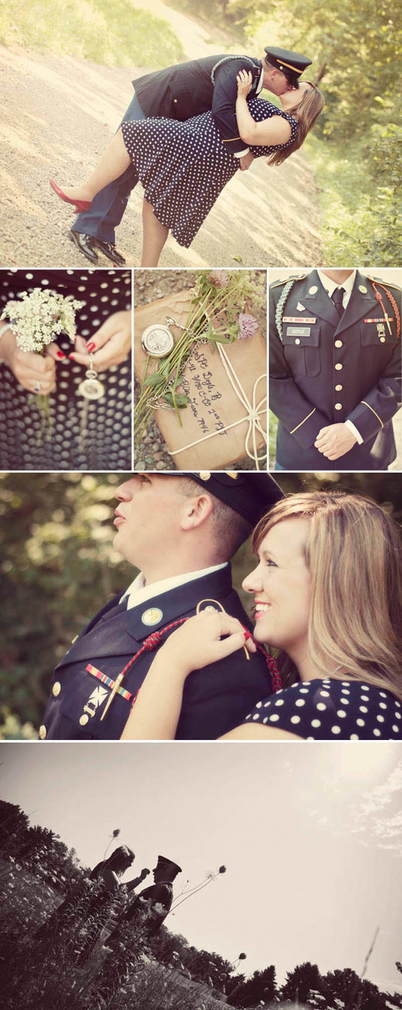 returning from war engagement photos