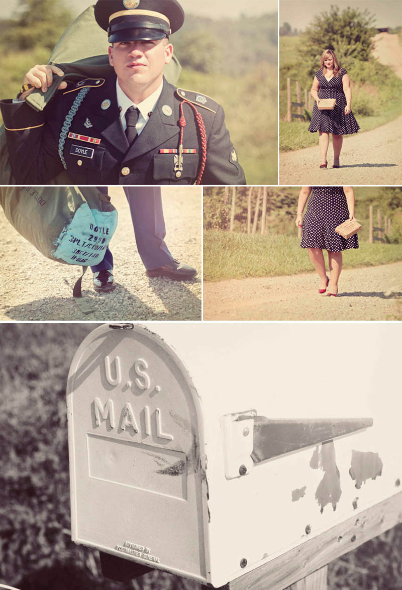 returning from war engagement photos