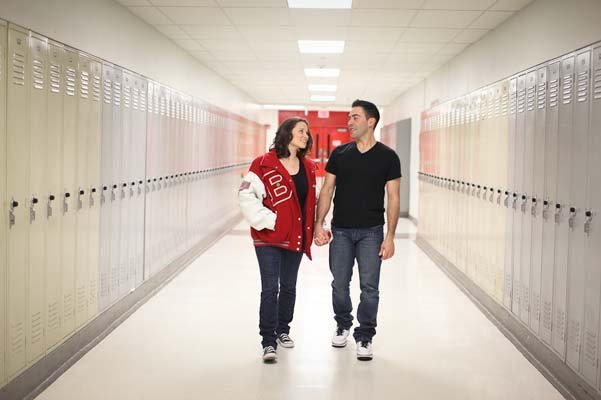 high school sweethearts engagement photos