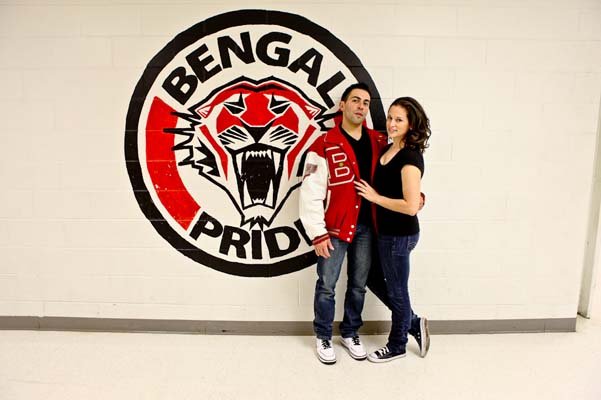 high school sweethearts engagement photos