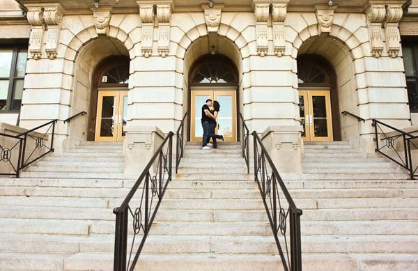 high school sweethearts engagement photos