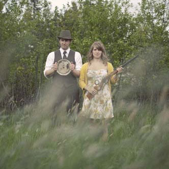 skeet shooting engagement photos