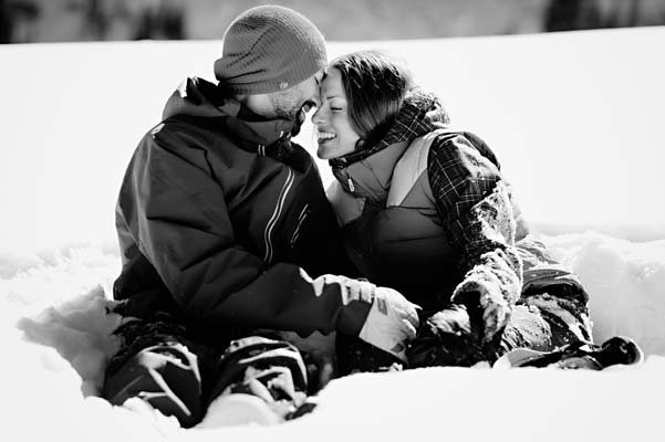 snowboarding engagement photos
