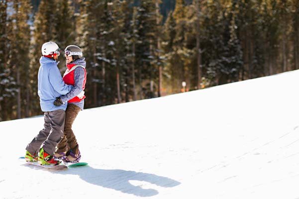 snowboarding engagement photos