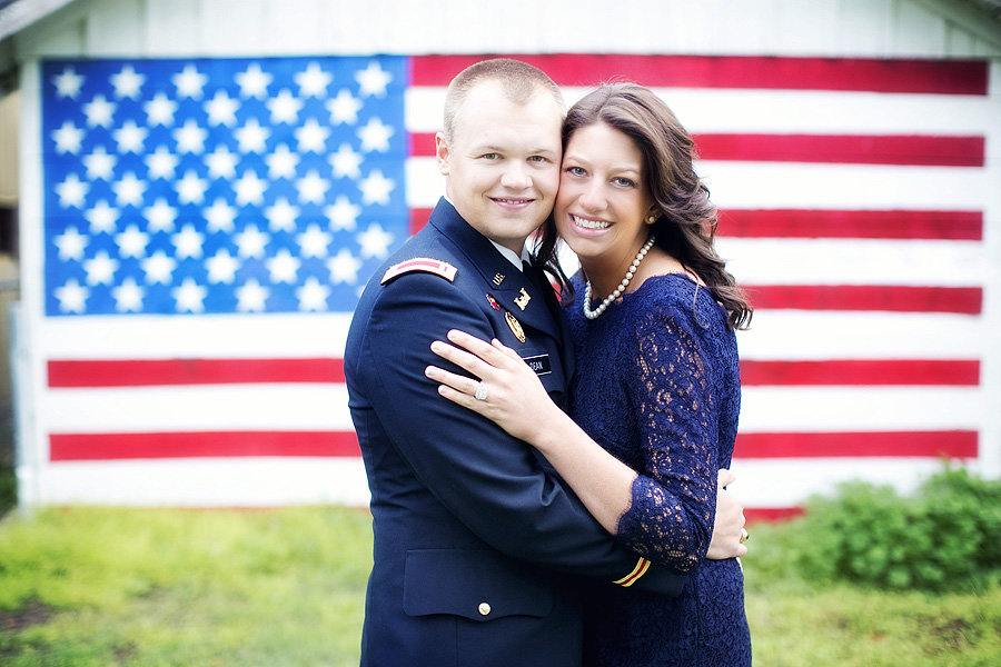 patriotic army engagement photos