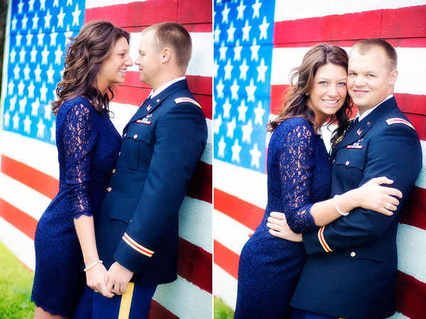 patriotic army engagement photos