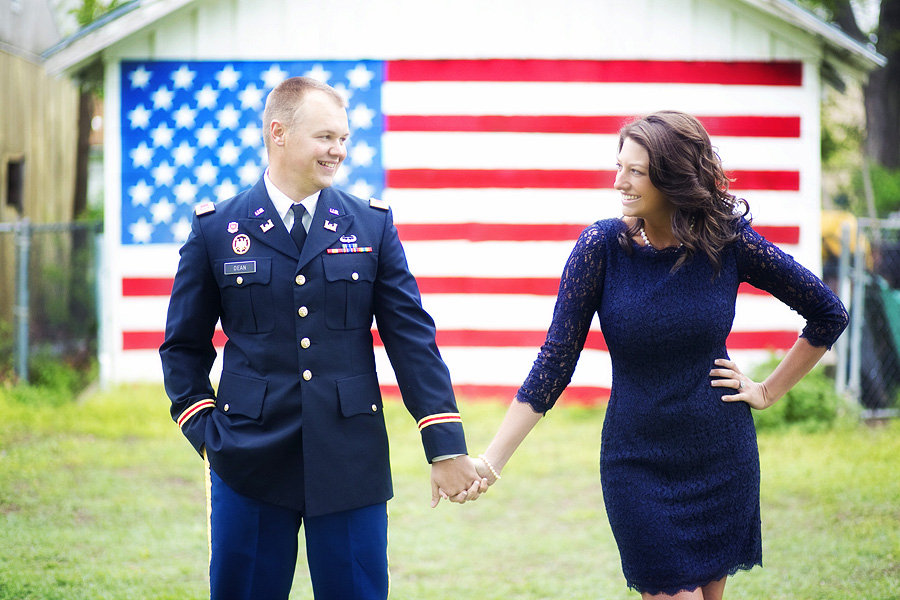 patriotic army engagement photos