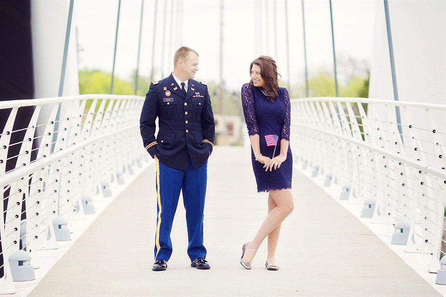 patriotic army engagement photos