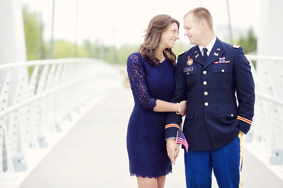 patriotic army engagement photos