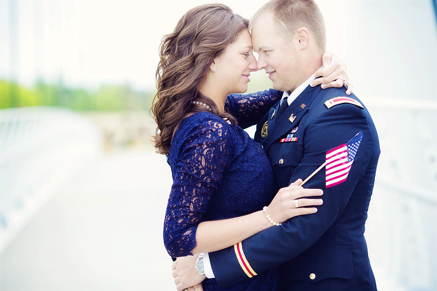 patriotic army engagement photos