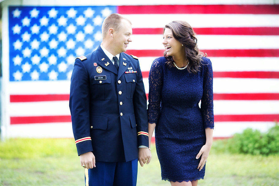 patriotic army engagement photos