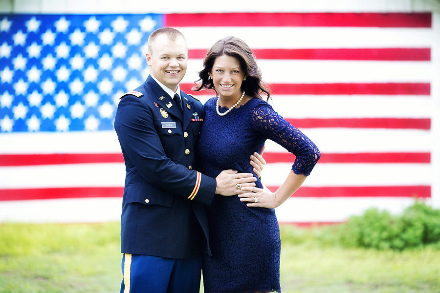 patriotic army engagement photos