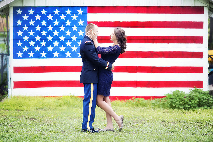 patriotic army engagement photos