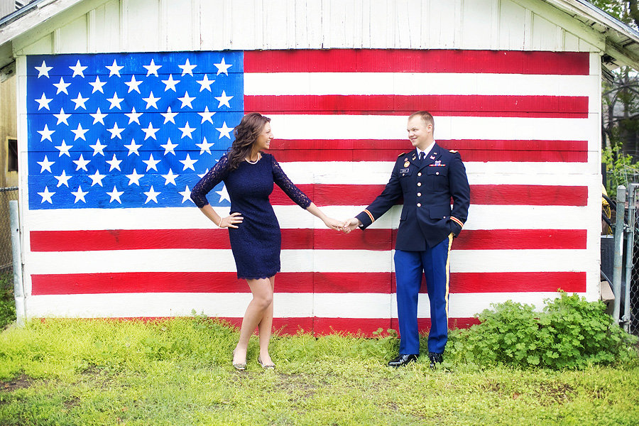 patriotic army engagement photos