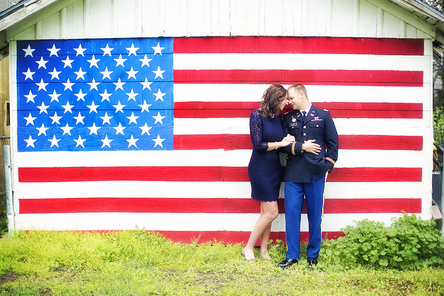 patriotic army engagement photos