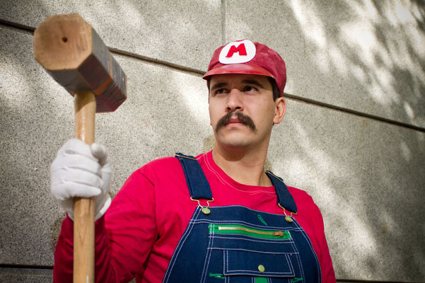 super mario bros engagement photos