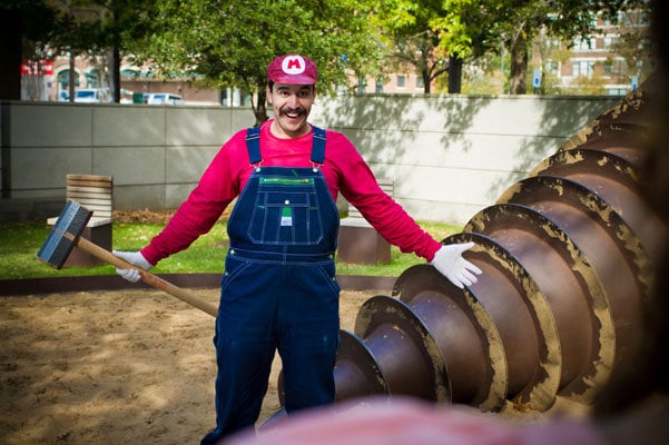 super mario bros engagement photos