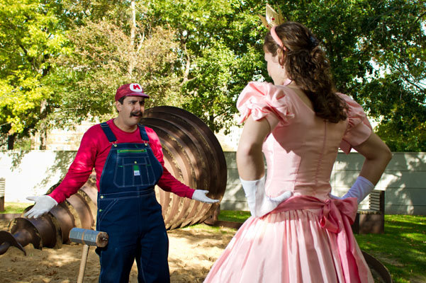 super mario bros engagement photos