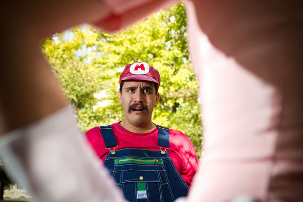 super mario bros engagement photos