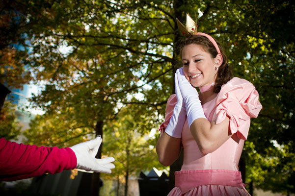 super mario bros engagement photos