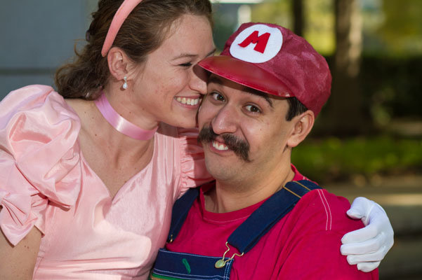 super mario bros engagement photos