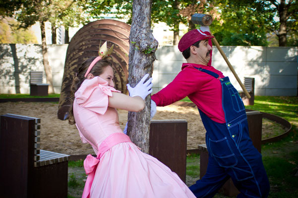 super mario bros engagement photos