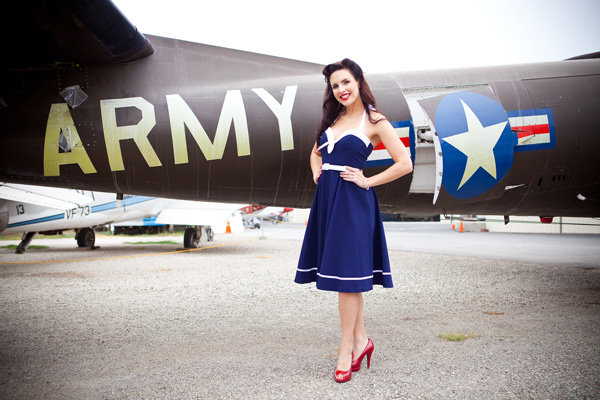 vintage military patriotic engagement photos