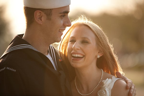 wars end kiss engagement photos