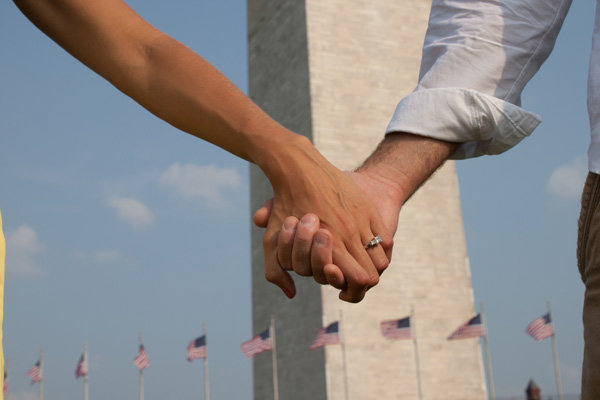 washington dc patriotic engagement photos