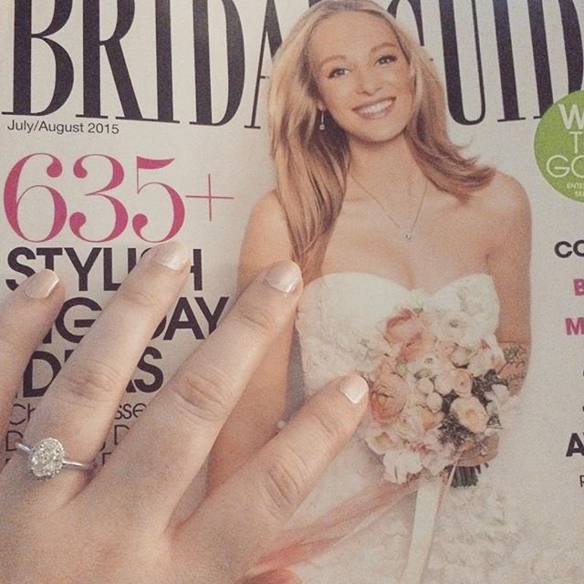 engagement ring selfie