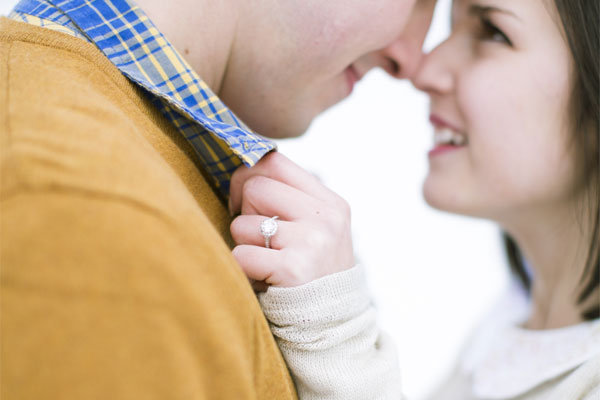 engaged couple