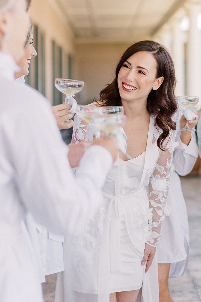 bride and bridesmaids